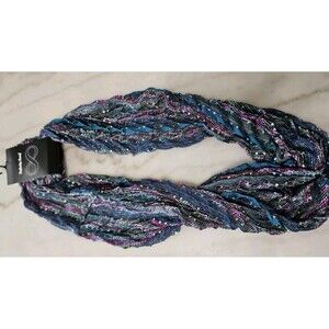 Multicolor PE Blue & Purpule Infinity Scarf